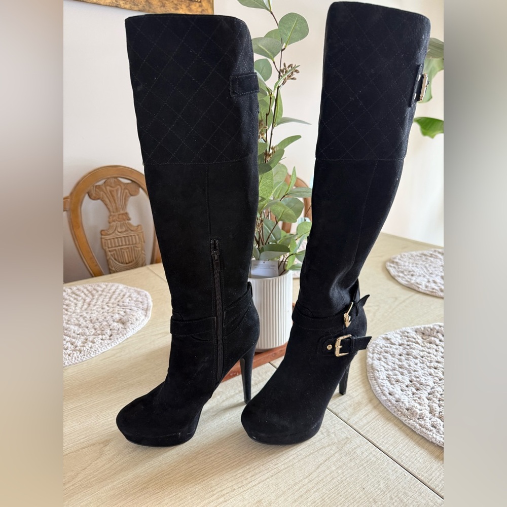 Guess Black Heeled Boots